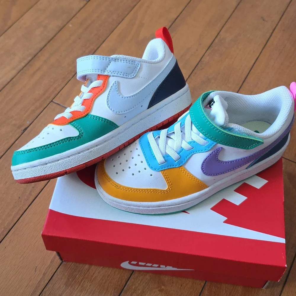Nike Kids Colorful Sneakers - Orange, Green, Purple, Blue - Picture 6 of 8